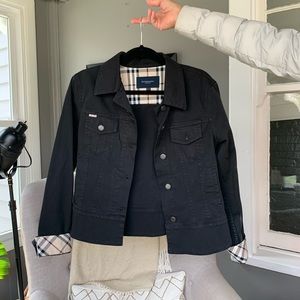 Burberry Black Jean Jacket